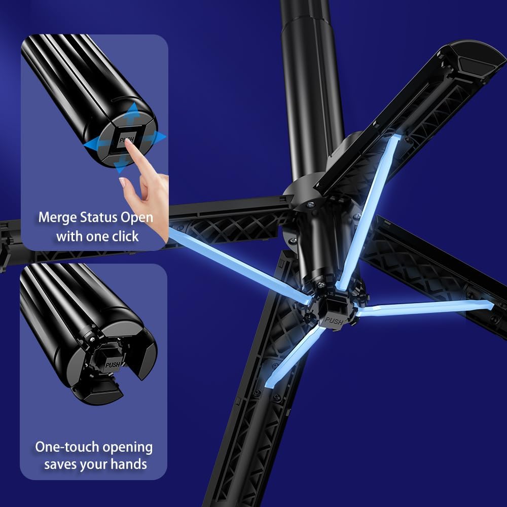 Selfie Stick Gimbal Stabilizer, Single Axis Stabilizer Tracking Selfie Stick with Light Tripod 360° Rotation with Remote Control for iPhone/Andriod for Vlog Live Broadcast TIK Tok YouTube Vlogging