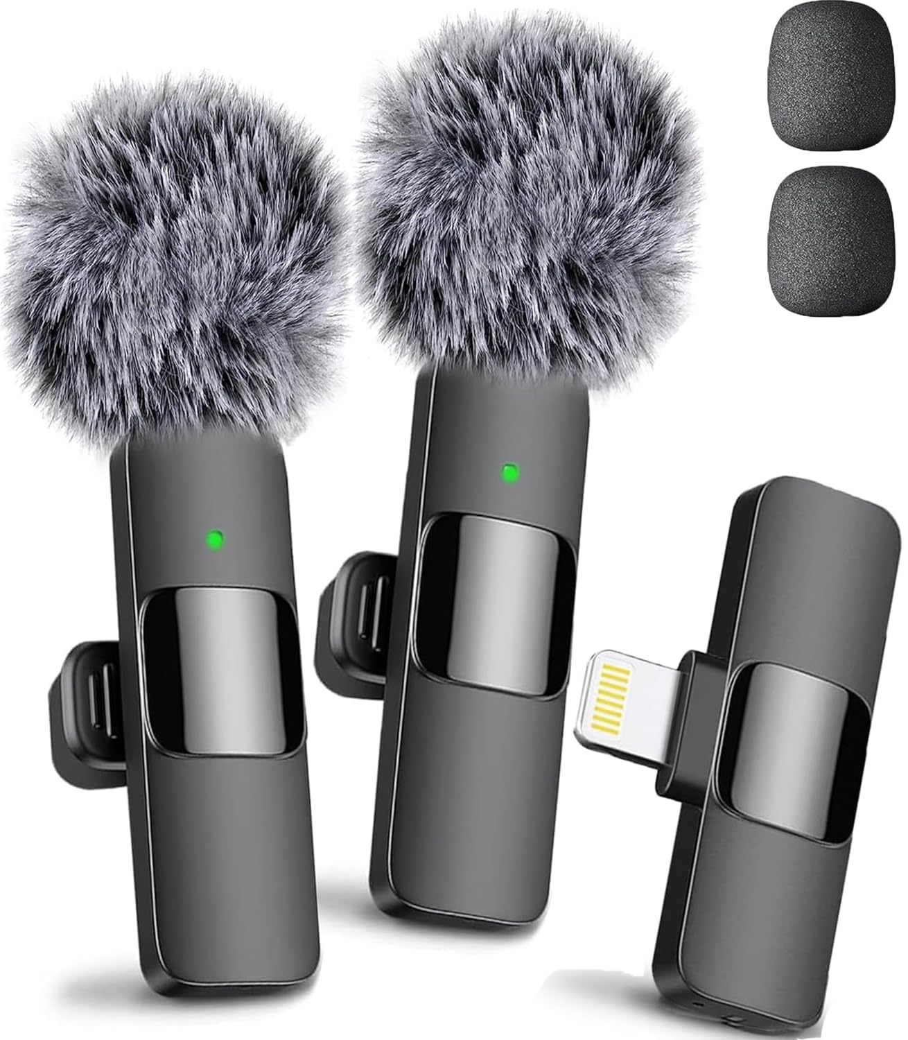 Mini Mic Pro (Latest Model) - Professional Wireless Microphone for iPhone, iPad, Android, Lavalier Microphone for Video Recording - iPhone Mic Crystal Clear Recording with USB-C for Content Creators