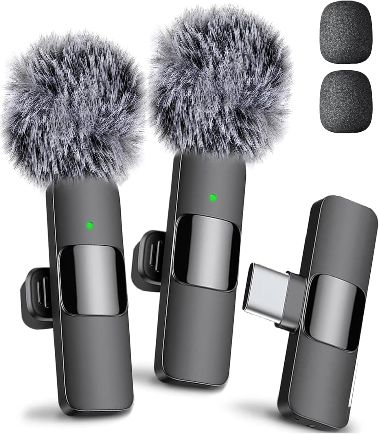 Mini Mic Pro (Latest Model) - Professional Wireless Microphone for iPhone, iPad, Android, Lavalier Microphone for Video Recording - iPhone Mic Crystal Clear Recording with USB-C for Content Creators