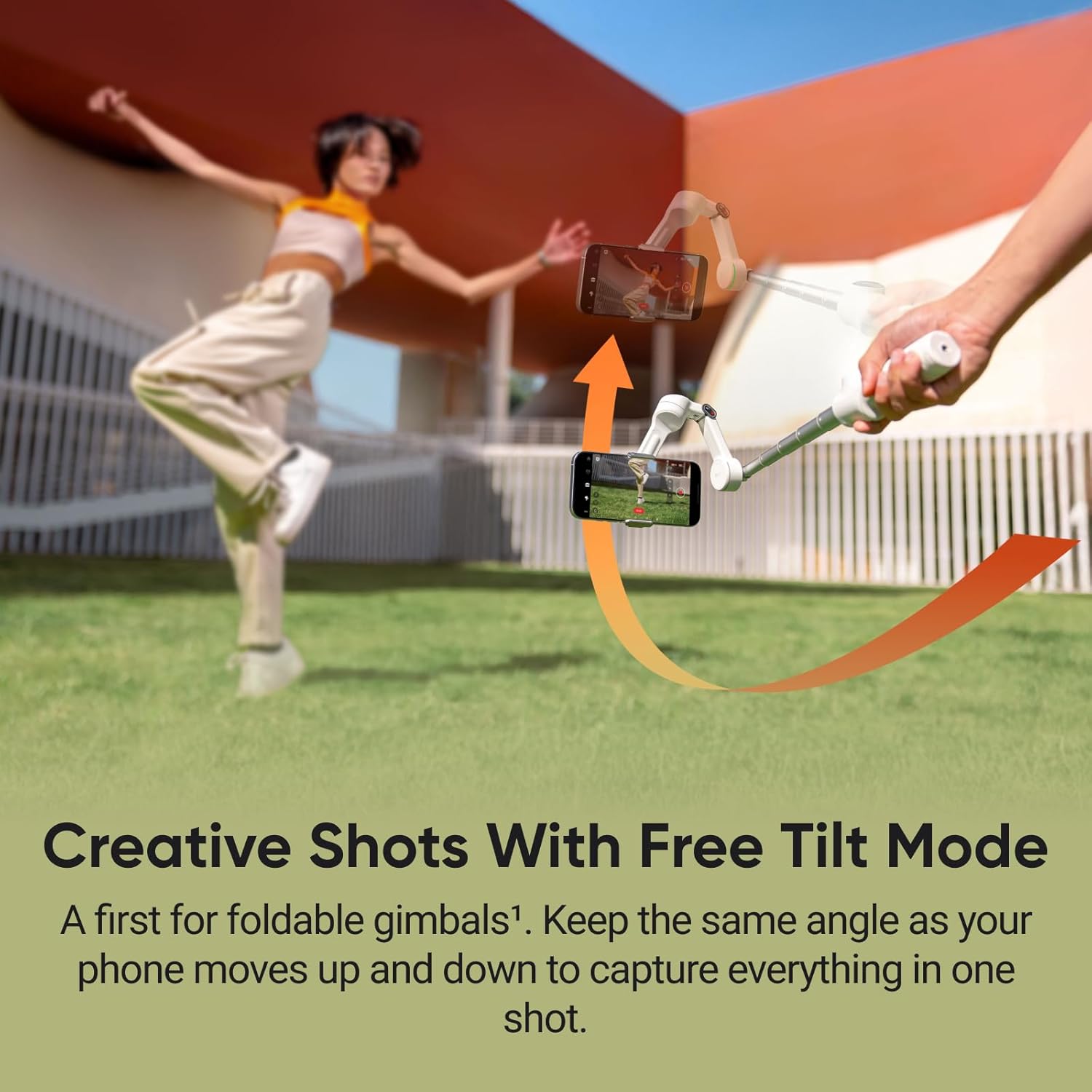Insta360 Flow 2 Pro Grey - Foldable AI Phone Gimbal, iPhone Native Tracking in 200+ iOS Apps, Multi-Person Tracking, 360º Pan Tracking, Built-In Tripod/Selfie Stick, iPhone/Android Portable Stabilizer