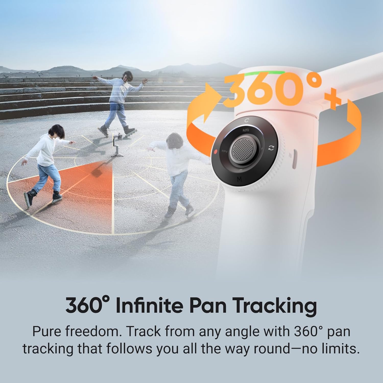 Insta360 Flow 2 Pro Grey - Foldable AI Phone Gimbal, iPhone Native Tracking in 200+ iOS Apps, Multi-Person Tracking, 360º Pan Tracking, Built-In Tripod/Selfie Stick, iPhone/Android Portable Stabilizer