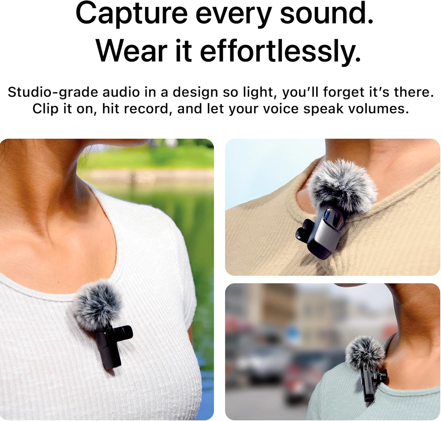 Mini Mic Pro (Latest Model) - Professional Wireless Microphone for iPhone, iPad, Android, Lavalier Microphone for Video Recording - iPhone Mic Crystal Clear Recording with USB-C for Content Creators